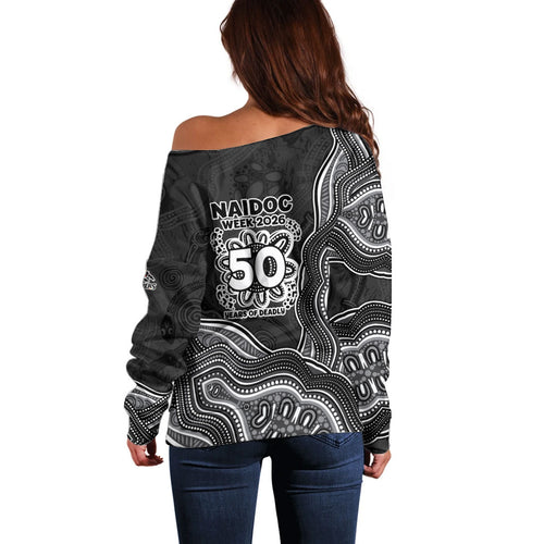 Penrith Panthers NAIDOC Week 2026 Off Shoulder Sweater First Nations of Australia Aboriginal Mascot Rugby