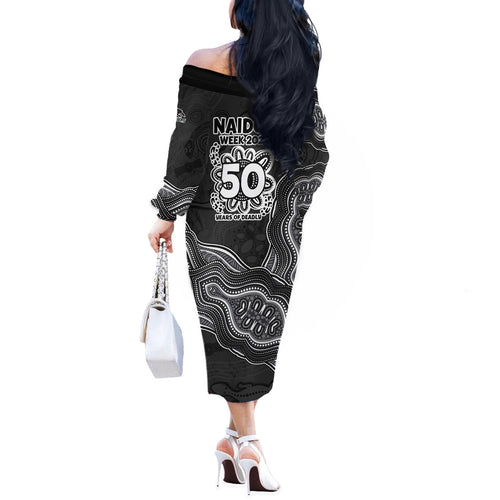 Penrith Panthers NAIDOC Week 2026 Off The Shoulder Long Sleeve Dress First Nations of Australia Aboriginal Mascot Rugby