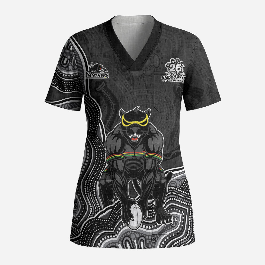 Penrith Panthers NAIDOC Week 2026 Scrub Top First Nations of Australia Aboriginal Mascot Rugby
