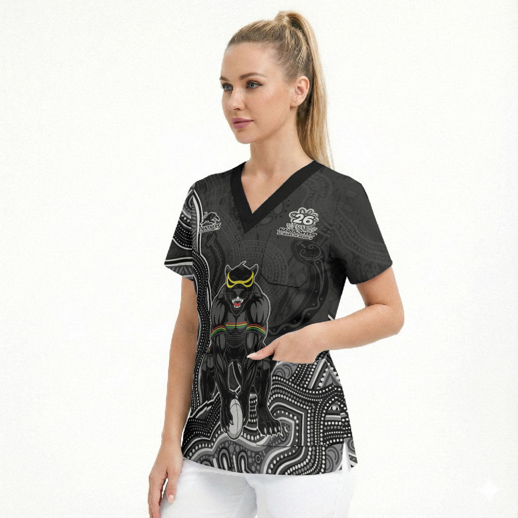 Penrith Panthers NAIDOC Week 2026 Scrub Top First Nations of Australia Aboriginal Mascot Rugby