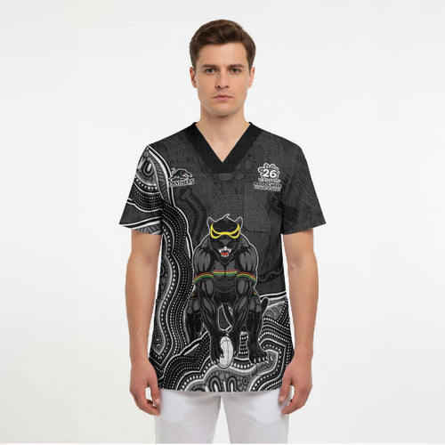 Penrith Panthers NAIDOC Week 2026 Scrub Top First Nations of Australia Aboriginal Mascot Rugby