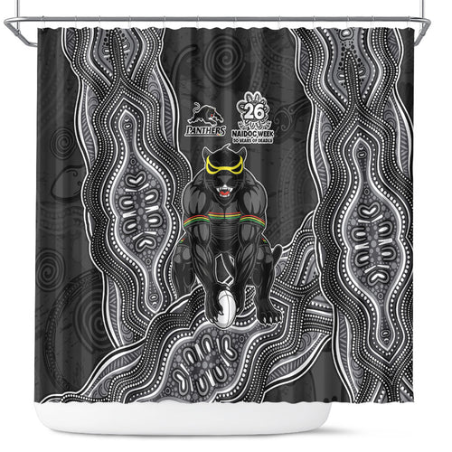 Penrith Panthers NAIDOC Week 2026 Shower Curtain First Nations of Australia Aboriginal Mascot Rugby
