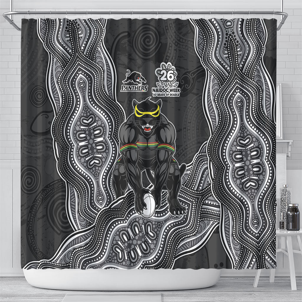 Penrith Panthers NAIDOC Week 2026 Shower Curtain First Nations of Australia Aboriginal Mascot Rugby