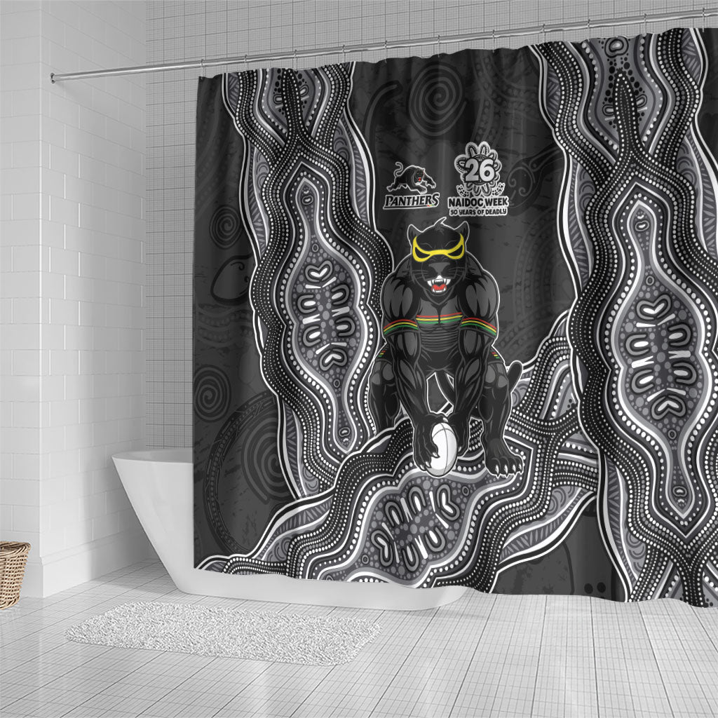 Penrith Panthers NAIDOC Week 2026 Shower Curtain First Nations of Australia Aboriginal Mascot Rugby