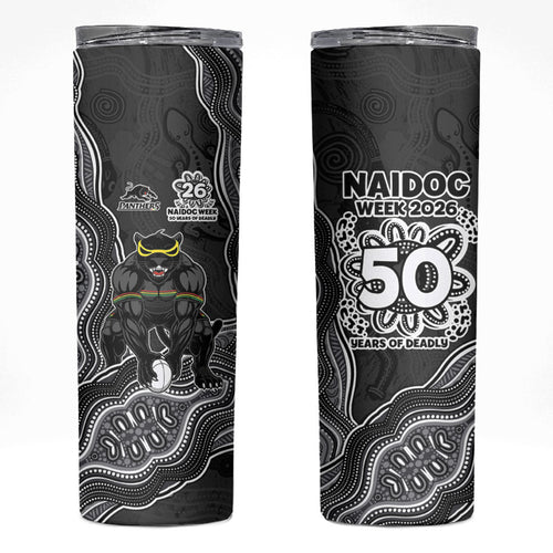 Penrith Panthers NAIDOC Week 2026 Skinny Tumbler First Nations of Australia Aboriginal Mascot Rugby