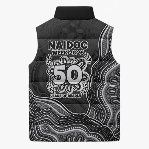 Penrith Panthers NAIDOC Week 2026 Sleeveless Puffer Jacket First Nations of Australia Aboriginal Mascot Rugby