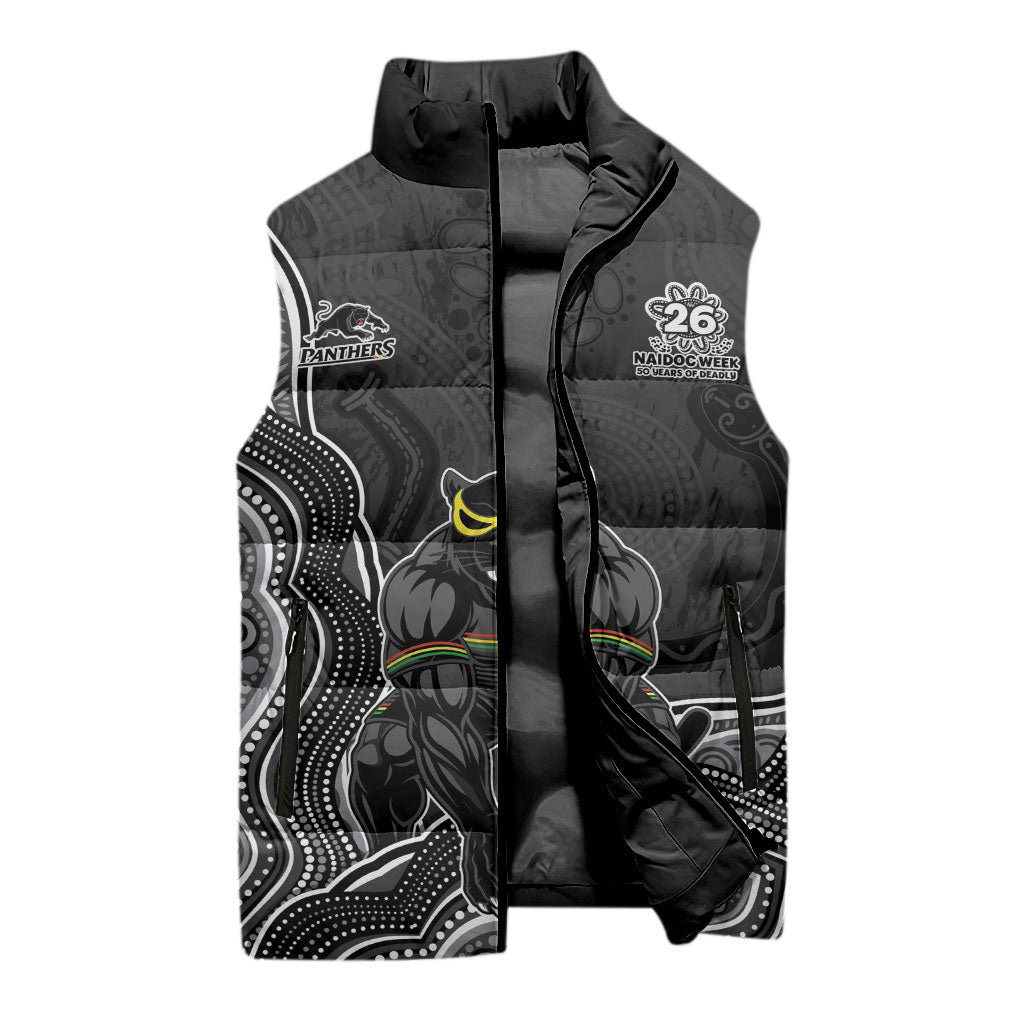 Penrith Panthers NAIDOC Week 2026 Sleeveless Puffer Jacket First Nations of Australia Aboriginal Mascot Rugby