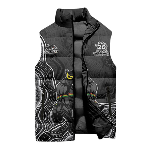 Penrith Panthers NAIDOC Week 2026 Sleeveless Puffer Jacket First Nations of Australia Aboriginal Mascot Rugby