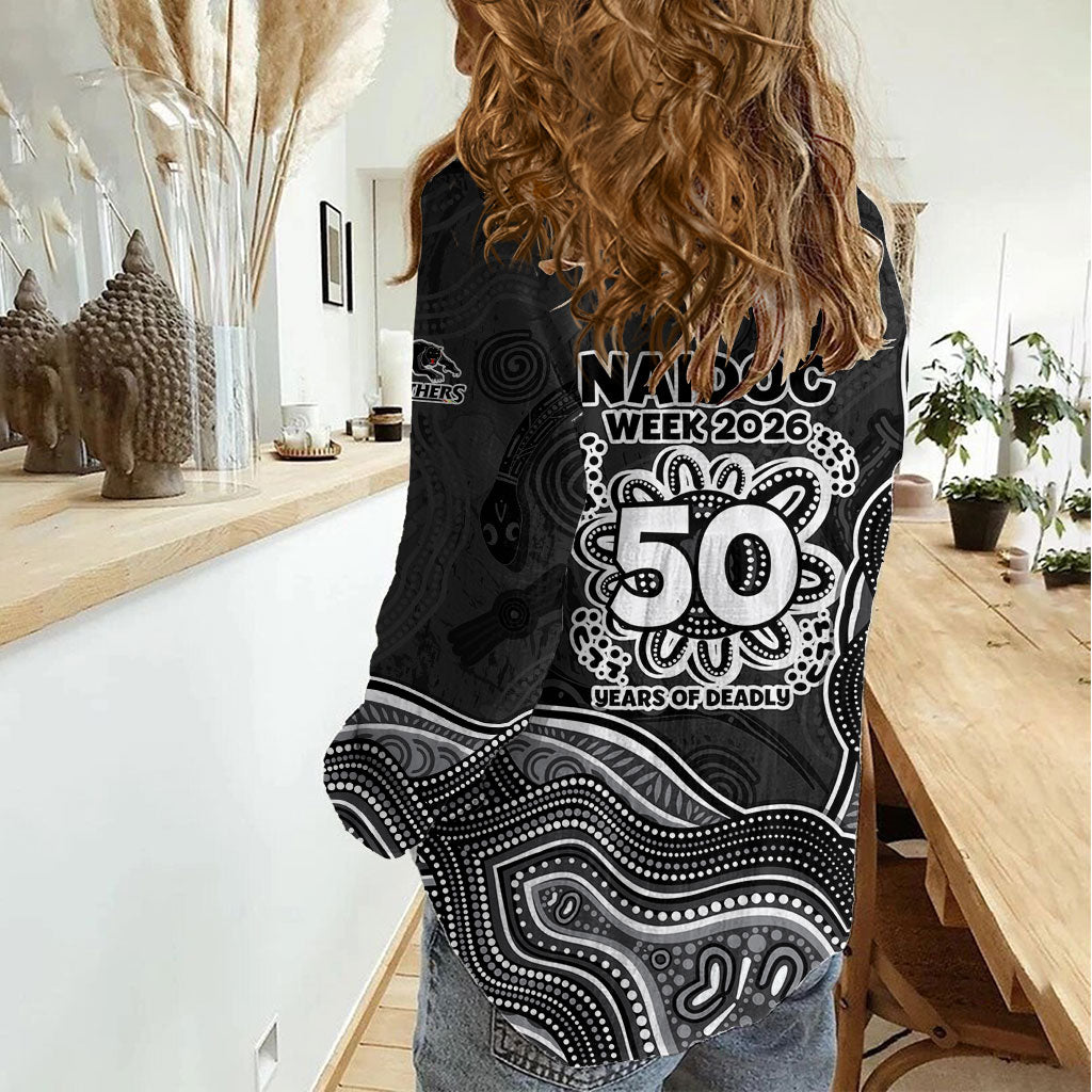 Penrith Panthers NAIDOC Week 2026 Women Casual Shirt First Nations of Australia Aboriginal Mascot Rugby