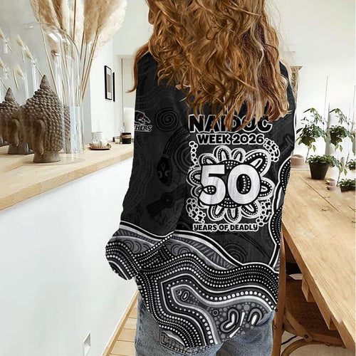 Penrith Panthers NAIDOC Week 2026 Women Casual Shirt First Nations of Australia Aboriginal Mascot Rugby