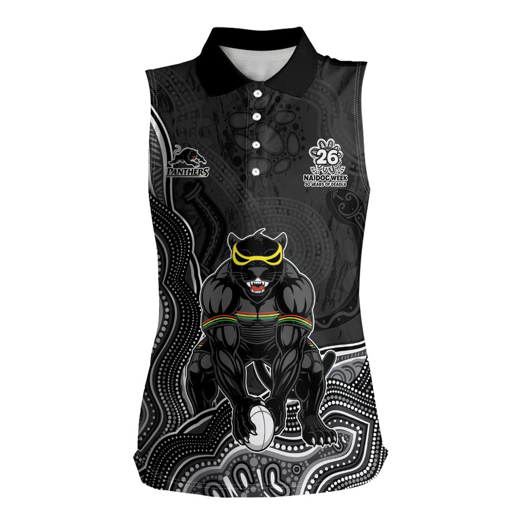 Penrith Panthers NAIDOC Week 2026 Women Sleeveless Polo Shirt First Nations of Australia Aboriginal Mascot Rugby
