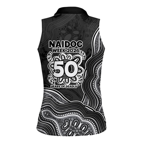 Penrith Panthers NAIDOC Week 2026 Women Sleeveless Polo Shirt First Nations of Australia Aboriginal Mascot Rugby