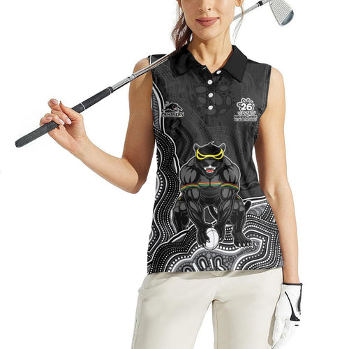 Penrith Panthers NAIDOC Week 2026 Women Sleeveless Polo Shirt First Nations of Australia Aboriginal Mascot Rugby