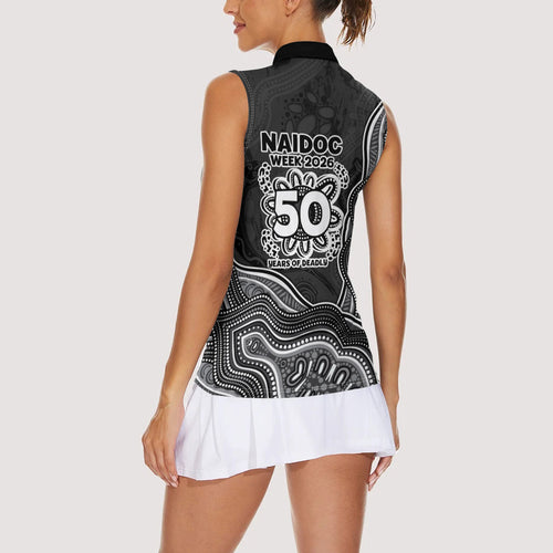 Penrith Panthers NAIDOC Week 2026 Women Sleeveless Polo Shirt First Nations of Australia Aboriginal Mascot Rugby