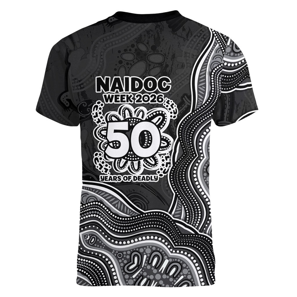Penrith Panthers NAIDOC Week 2026 Women V-Neck T-Shirt First Nations of Australia Aboriginal Mascot Rugby