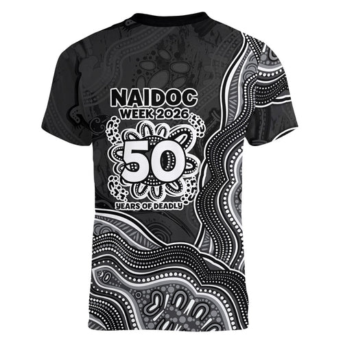 Penrith Panthers NAIDOC Week 2026 Women V-Neck T-Shirt First Nations of Australia Aboriginal Mascot Rugby