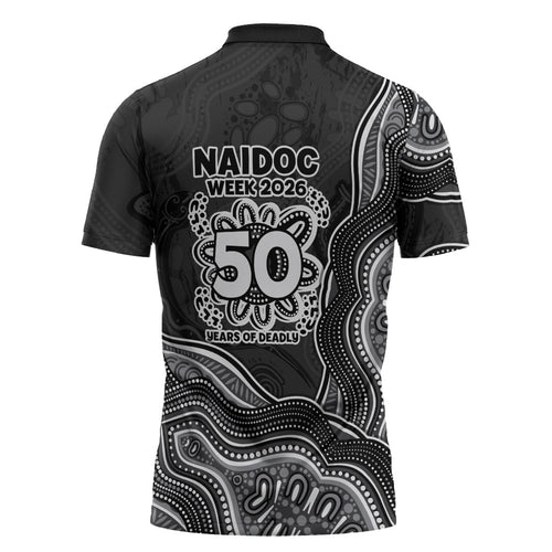 Penrith Panthers NAIDOC Week 2026 Zipper Polo Shirt First Nations of Australia Aboriginal Mascot Rugby