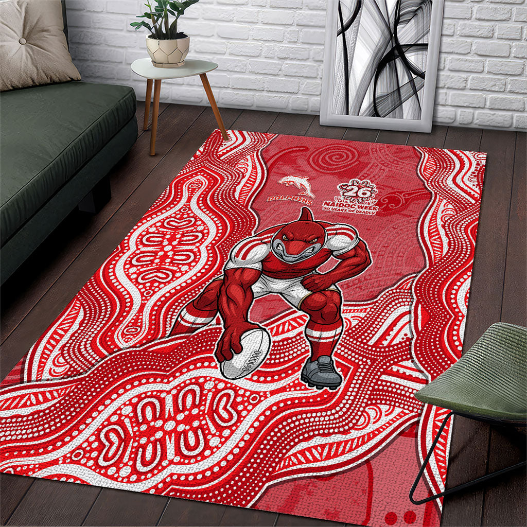 Dolphins NAIDOC Week 2026 Area Rug First Nations of Australia Aboriginal Mascot Rugby
