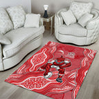 Dolphins NAIDOC Week 2026 Area Rug First Nations of Australia Aboriginal Mascot Rugby