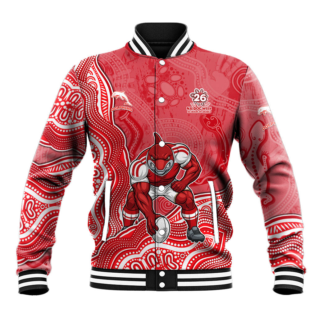 Dolphins NAIDOC Week 2026 Baseball Jacket First Nations of Australia Aboriginal Mascot Rugby