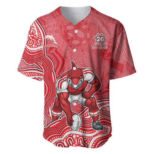 Dolphins NAIDOC Week 2026 Baseball Jersey First Nations of Australia Aboriginal Mascot Rugby