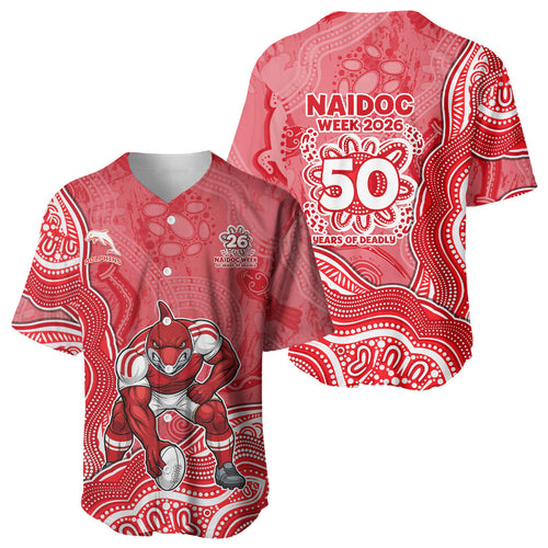 Dolphins NAIDOC Week 2026 Baseball Jersey First Nations of Australia Aboriginal Mascot Rugby