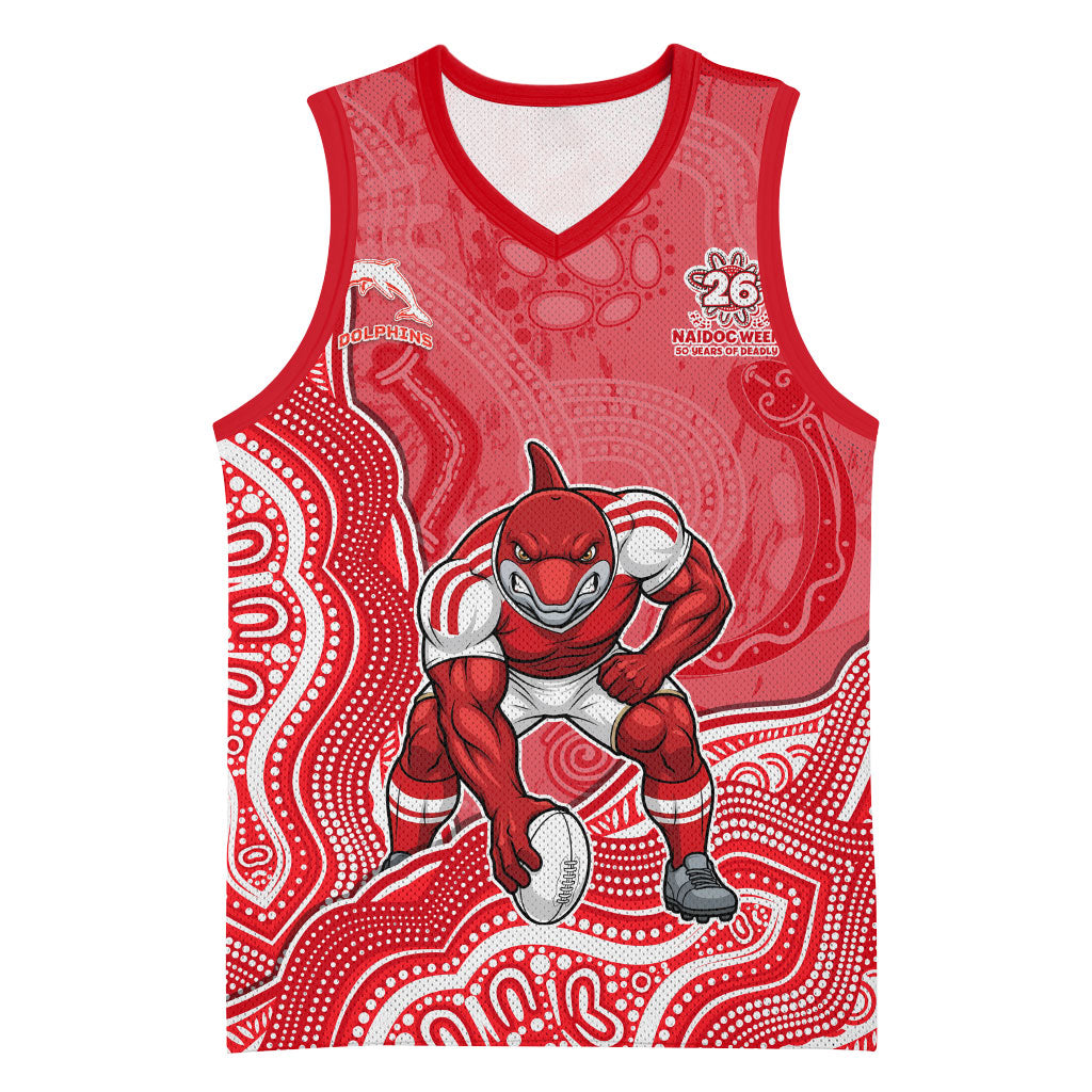 Dolphins NAIDOC Week 2026 Basketball Jersey First Nations of Australia Aboriginal Mascot Rugby