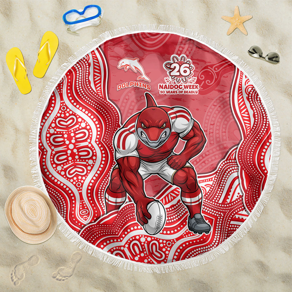 Dolphins NAIDOC Week 2026 Beach Blanket First Nations of Australia Aboriginal Mascot Rugby
