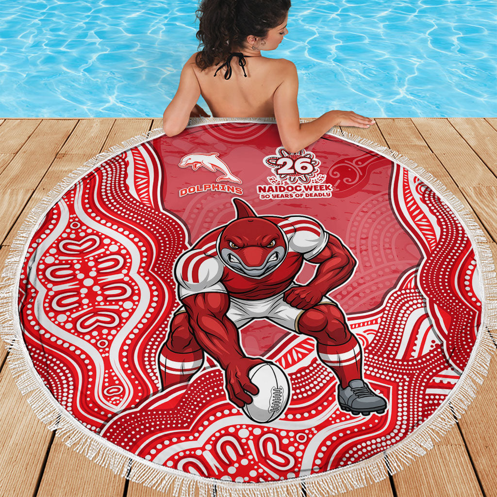 Dolphins NAIDOC Week 2026 Beach Blanket First Nations of Australia Aboriginal Mascot Rugby
