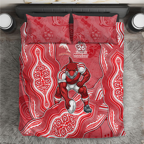 Dolphins NAIDOC Week 2026 Bedding Set First Nations of Australia Aboriginal Mascot Rugby