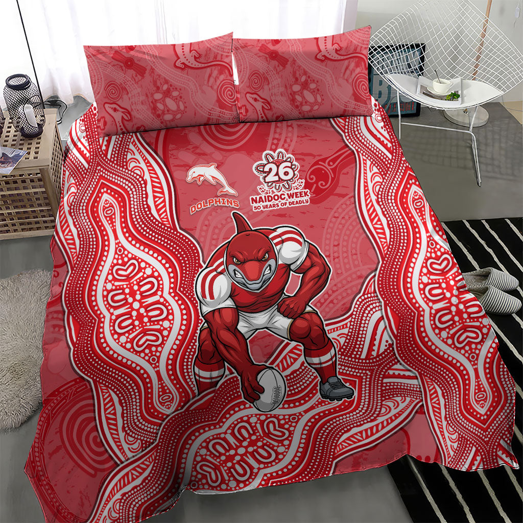Dolphins NAIDOC Week 2026 Bedding Set First Nations of Australia Aboriginal Mascot Rugby