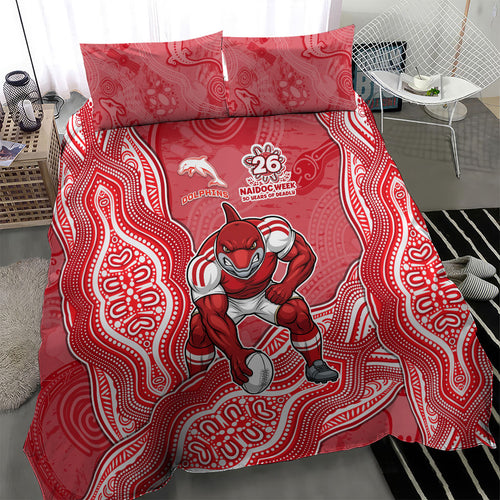 Dolphins NAIDOC Week 2026 Bedding Set First Nations of Australia Aboriginal Mascot Rugby