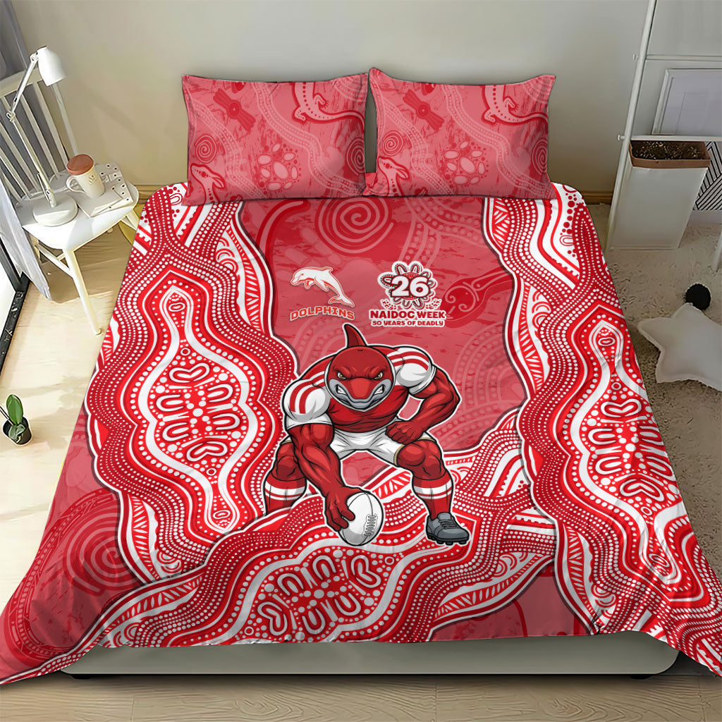 Dolphins NAIDOC Week 2026 Bedding Set First Nations of Australia Aboriginal Mascot Rugby