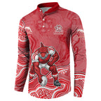 Dolphins NAIDOC Week 2026 Button Sweatshirt First Nations of Australia Aboriginal Mascot Rugby