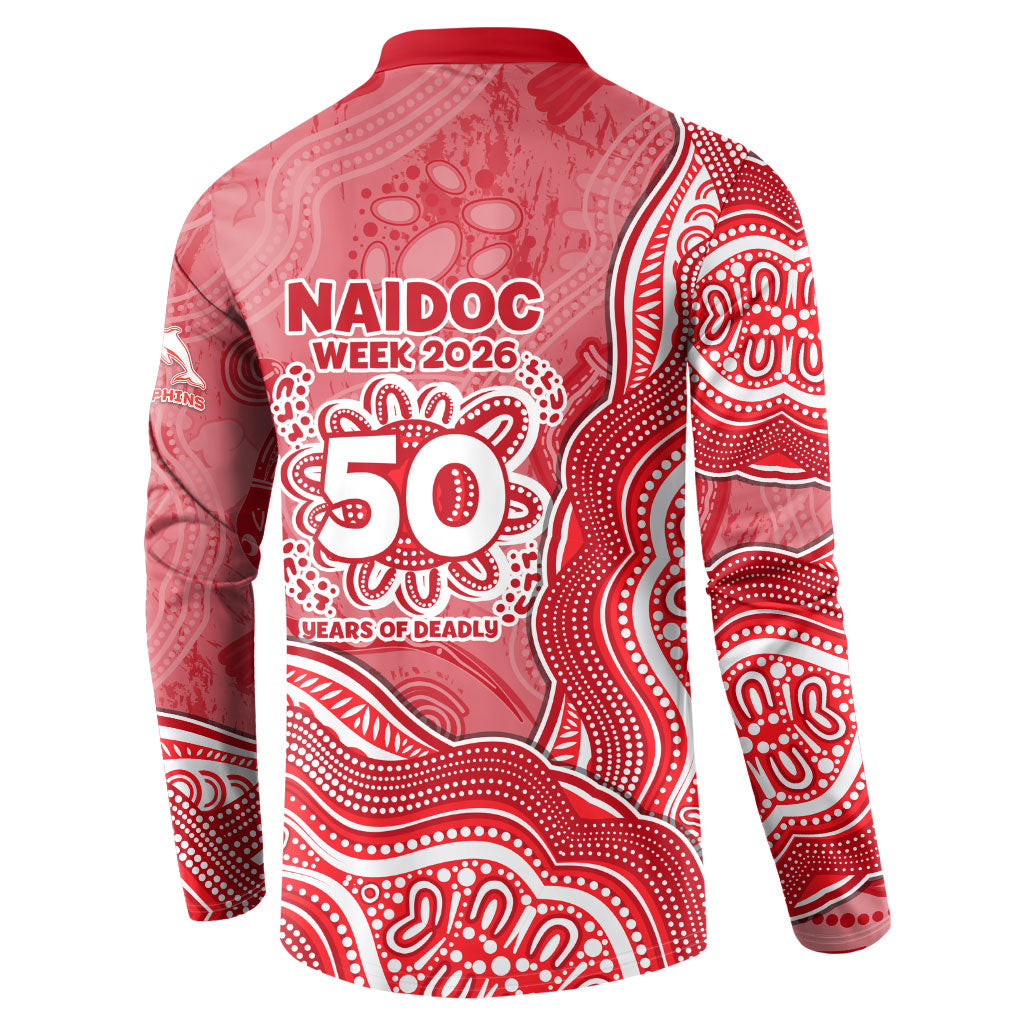 Dolphins NAIDOC Week 2026 Button Sweatshirt First Nations of Australia Aboriginal Mascot Rugby