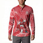 Dolphins NAIDOC Week 2026 Button Sweatshirt First Nations of Australia Aboriginal Mascot Rugby