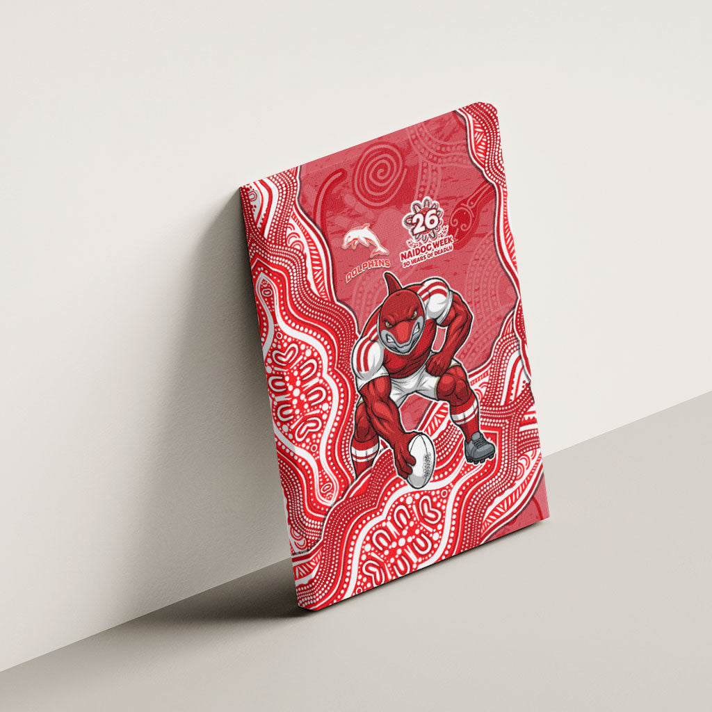 Dolphins NAIDOC Week 2026 Canvas Wall Art First Nations of Australia Aboriginal Mascot Rugby