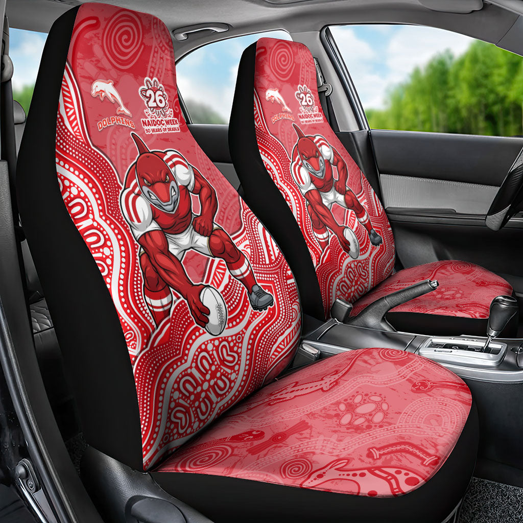 Dolphins NAIDOC Week 2026 Car Seat Cover First Nations of Australia Aboriginal Mascot Rugby
