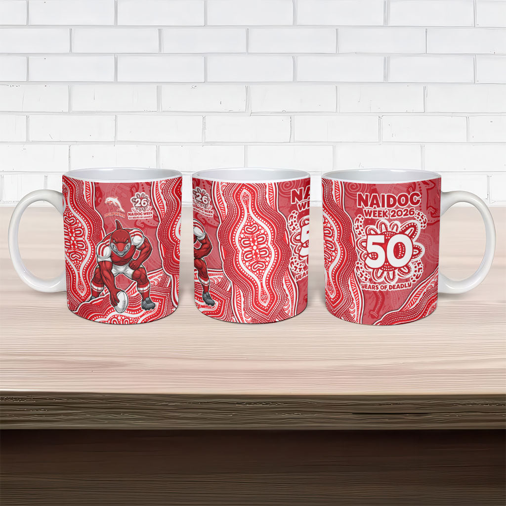 Dolphins NAIDOC Week 2026 Ceramic Mug First Nations of Australia Aboriginal Mascot Rugby