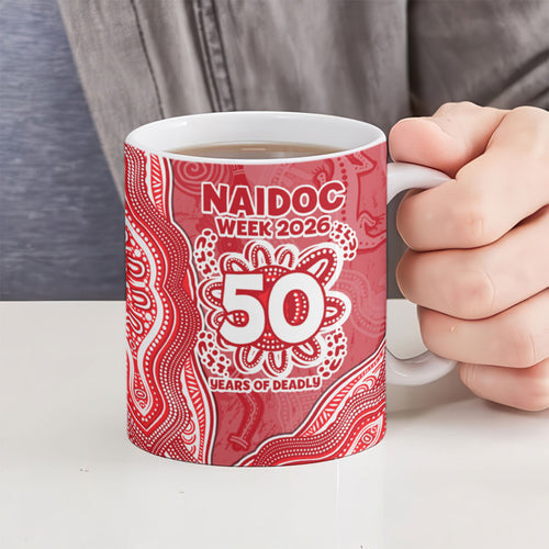 Dolphins NAIDOC Week 2026 Ceramic Mug First Nations of Australia Aboriginal Mascot Rugby