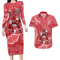 Dolphins NAIDOC Week 2026 Couples Matching Long Sleeve Bodycon Dress and Hawaiian Shirt First Nations of Australia Aboriginal Mascot Rugby
