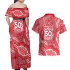 Dolphins NAIDOC Week 2026 Couples Matching Off Shoulder Maxi Dress and Hawaiian Shirt First Nations of Australia Aboriginal Mascot Rugby