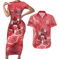 Dolphins NAIDOC Week 2026 Couples Matching Short Sleeve Bodycon Dress and Hawaiian Shirt First Nations of Australia Aboriginal Mascot Rugby