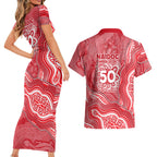 Dolphins NAIDOC Week 2026 Couples Matching Short Sleeve Bodycon Dress and Hawaiian Shirt First Nations of Australia Aboriginal Mascot Rugby