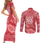 Dolphins NAIDOC Week 2026 Couples Matching Short Sleeve Bodycon Dress and Long Sleeve Button Shirt First Nations of Australia Aboriginal Mascot Rugby
