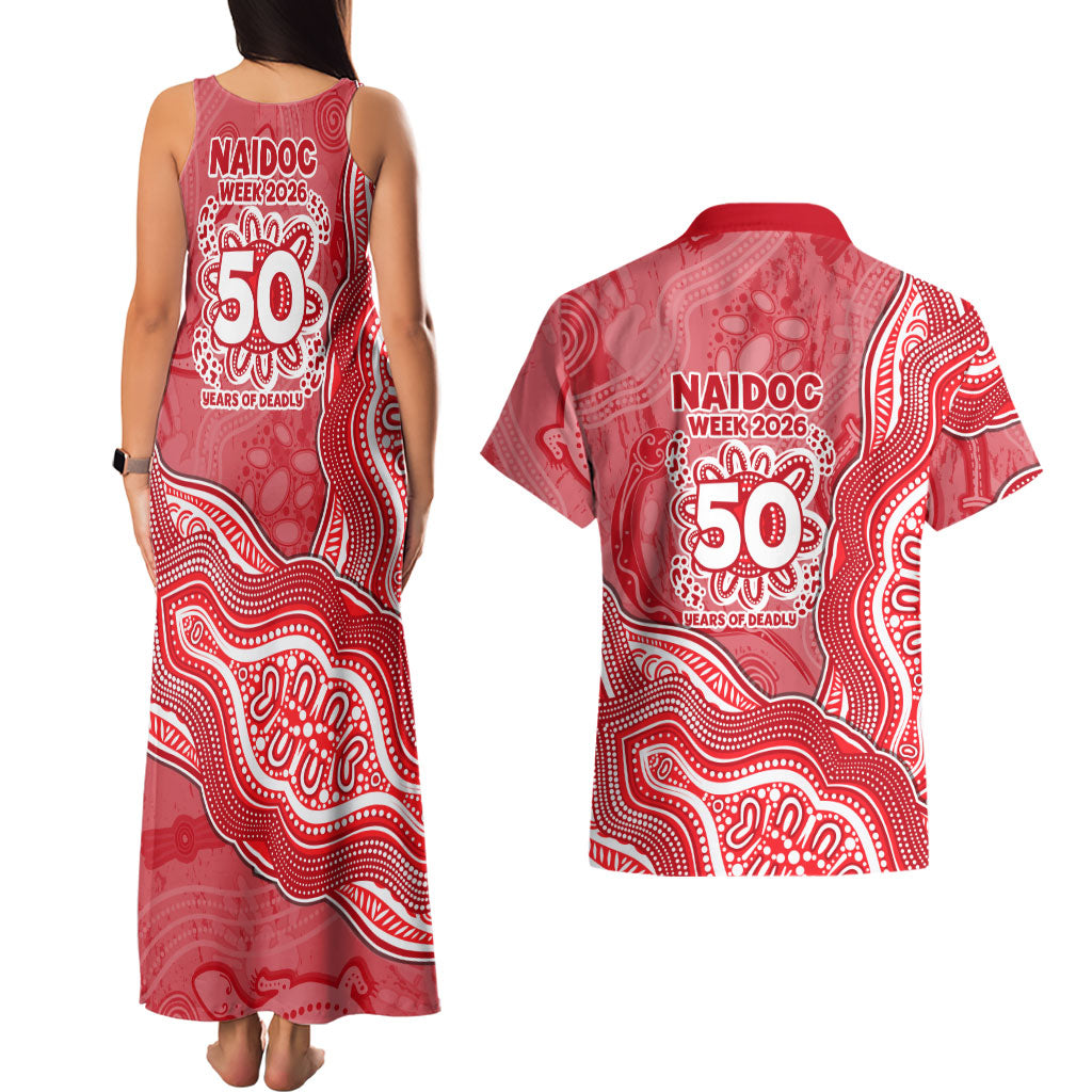 Dolphins NAIDOC Week 2026 Couples Matching Tank Maxi Dress and Hawaiian Shirt First Nations of Australia Aboriginal Mascot Rugby
