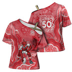 Dolphins NAIDOC Week 2026 Cross Shoulder Shirt First Nations of Australia Aboriginal Mascot Rugby