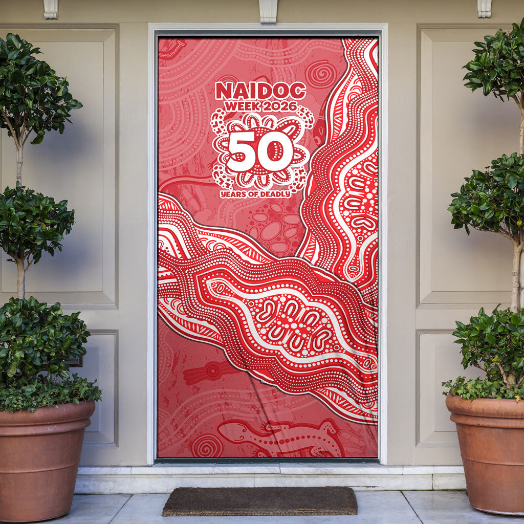 Dolphins NAIDOC Week 2026 Door Cover First Nations of Australia Aboriginal Mascot Rugby