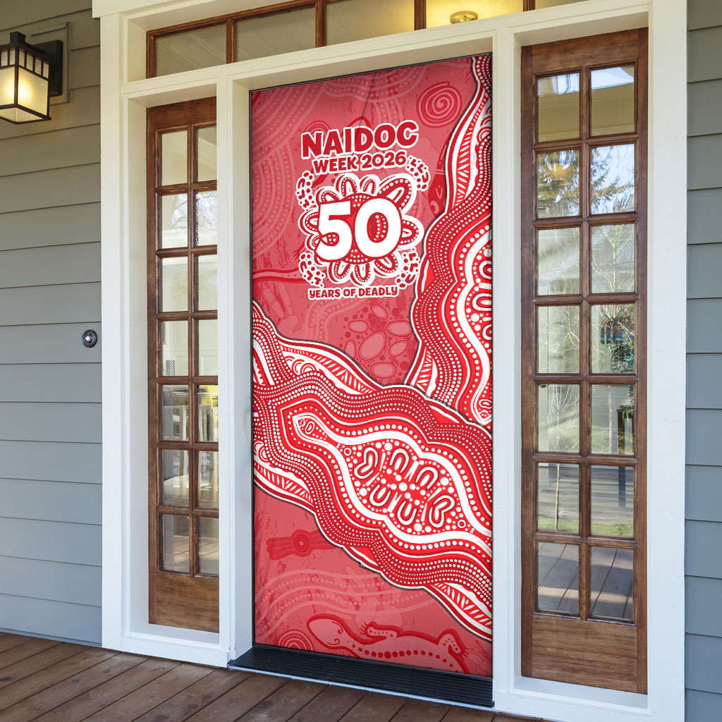 Dolphins NAIDOC Week 2026 Door Cover First Nations of Australia Aboriginal Mascot Rugby