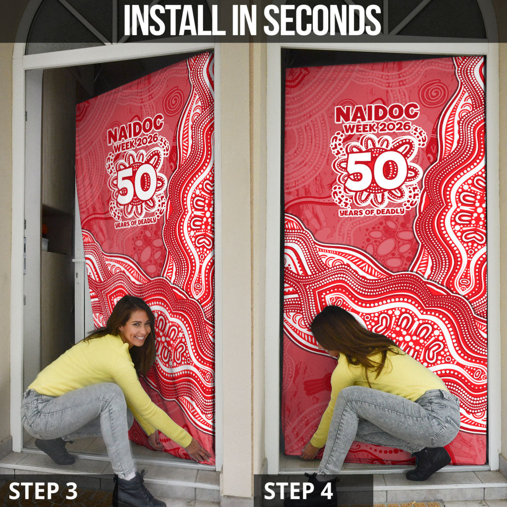 Dolphins NAIDOC Week 2026 Door Cover First Nations of Australia Aboriginal Mascot Rugby